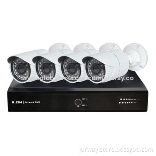 DVR Kit, Includes 1 Piece 4CH HDMI P2P DVR, 4 Cameras, 1/4" CMOS 650TVL, 3.6mm Lens, 24-piece IR LED
